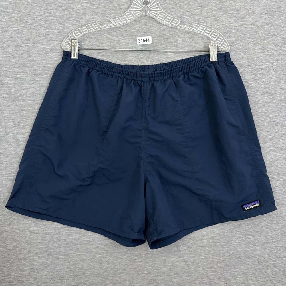 Patagonia Men’s Size  XL Navy Blue Nylon 5" Linerless Baggies Shorts